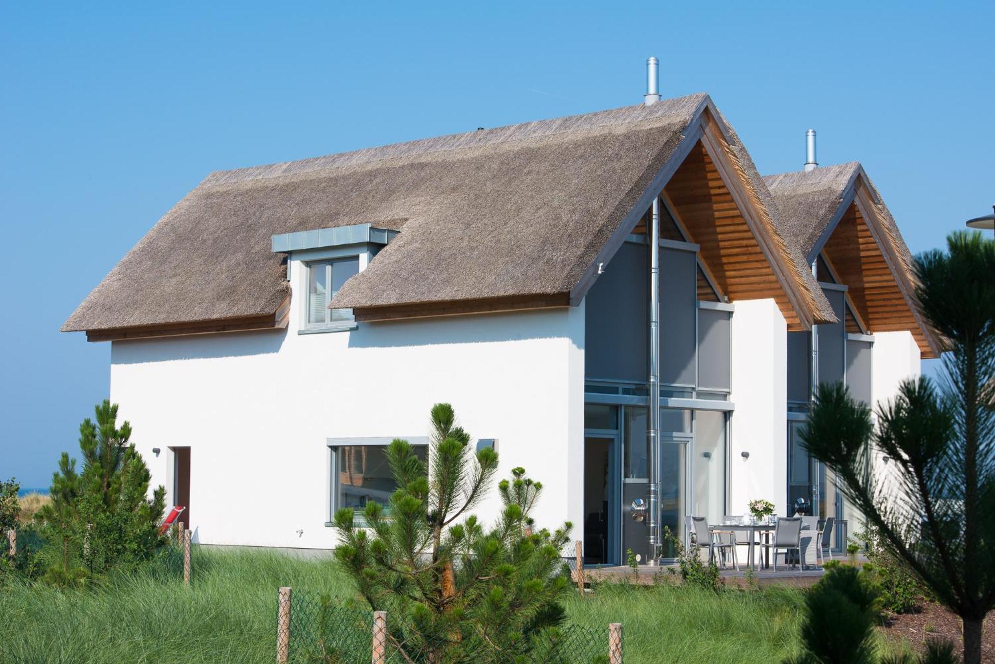 Ostsee - Reetdachhaus Nr 37 "Renate" Im Strand Resort Heiligenhafen Exteriör bild